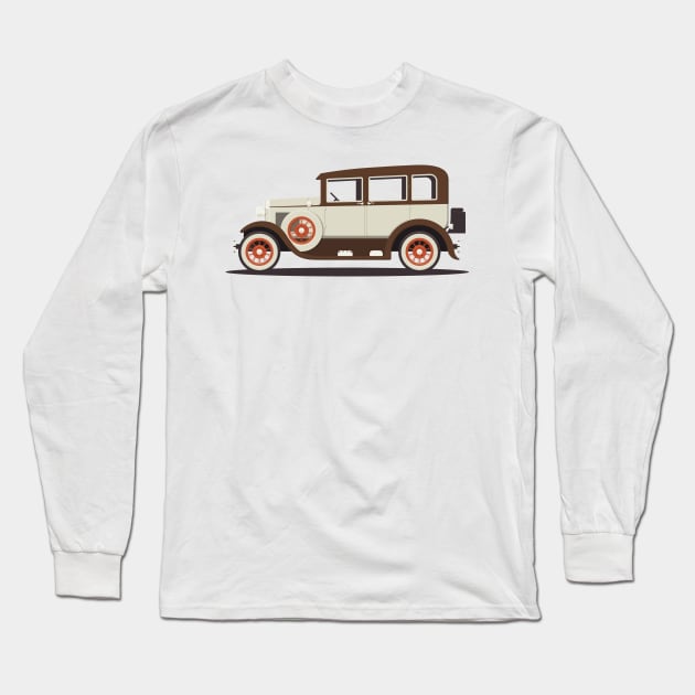 1931 Ford Model A Sedan Long Sleeve T-Shirt by beopots